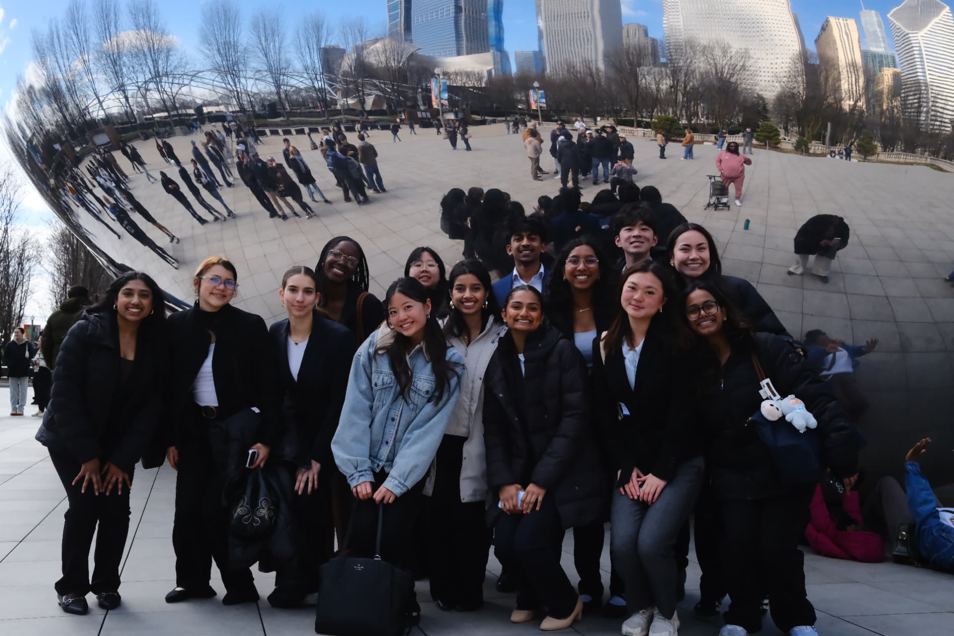 MAM members in Chicago's Millennium Park